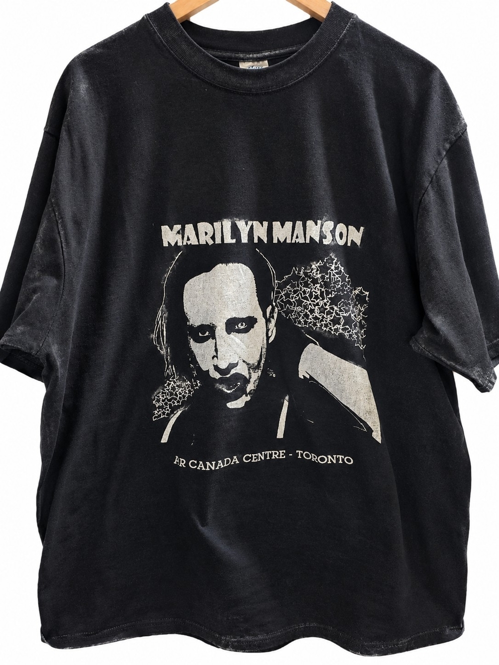 Marilyn Manson Black Graphic Band Tee XL 2009 Toronto, Air Canada Centre